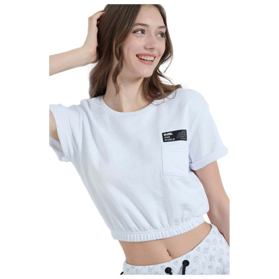 Bodytalk Γυναικεία κοντομάνικη μπλούζα Cropped